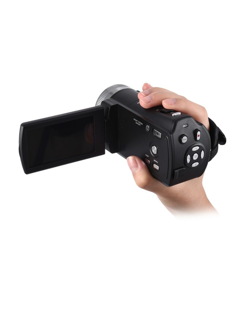 ORDRO 1080P Full HD 16X Digital Zoom Recording Video Camera Portable Camcorder with 3.0 Inch Rotatable LCD Screen Max. 30 Mega Pixels Support Night Vision Face Detection Face Beautification - Image 3